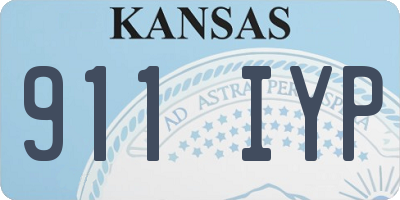 KS license plate 911IYP