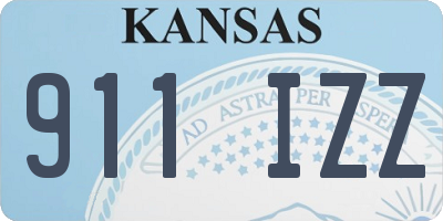 KS license plate 911IZZ
