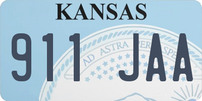 KS license plate 911JAA