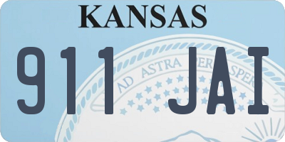 KS license plate 911JAI