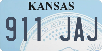 KS license plate 911JAJ