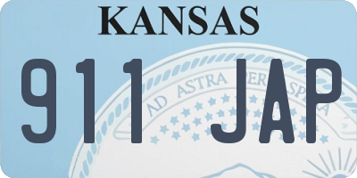 KS license plate 911JAP