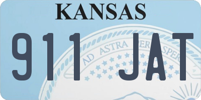 KS license plate 911JAT