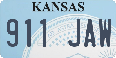 KS license plate 911JAW