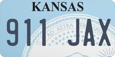 KS license plate 911JAX