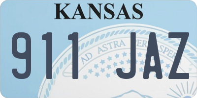 KS license plate 911JAZ