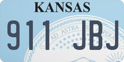 KS license plate 911JBJ