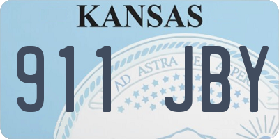 KS license plate 911JBY