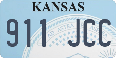 KS license plate 911JCC