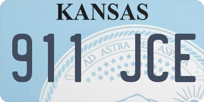 KS license plate 911JCE