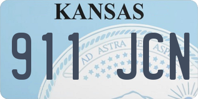 KS license plate 911JCN