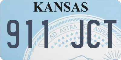 KS license plate 911JCT