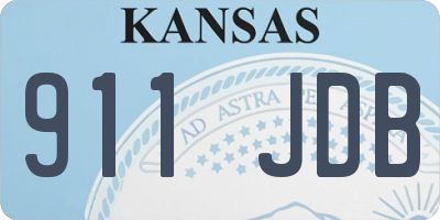 KS license plate 911JDB