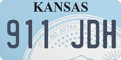 KS license plate 911JDH