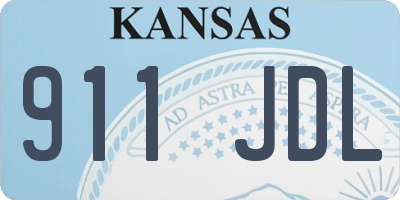 KS license plate 911JDL