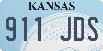 KS license plate 911JDS