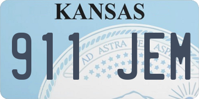 KS license plate 911JEM