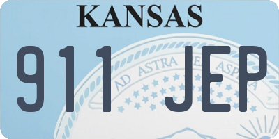 KS license plate 911JEP