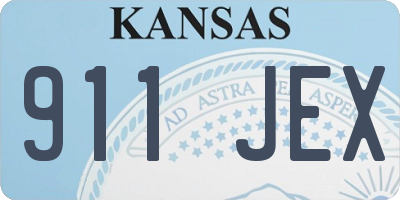 KS license plate 911JEX