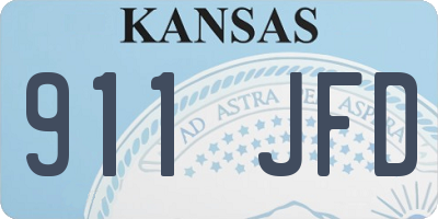 KS license plate 911JFD