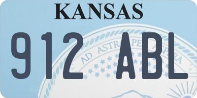 KS license plate 912ABL