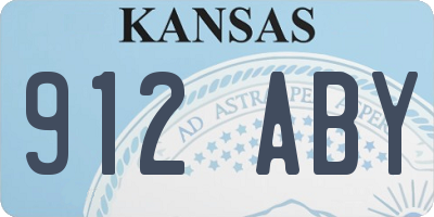KS license plate 912ABY