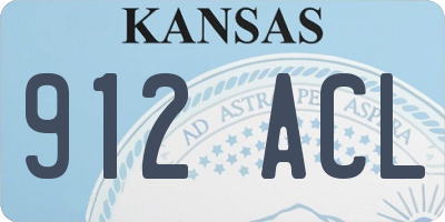 KS license plate 912ACL