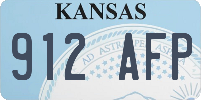 KS license plate 912AFP