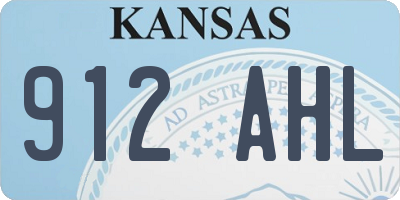 KS license plate 912AHL