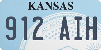 KS license plate 912AIH