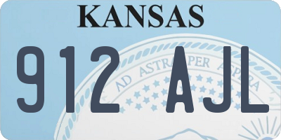 KS license plate 912AJL