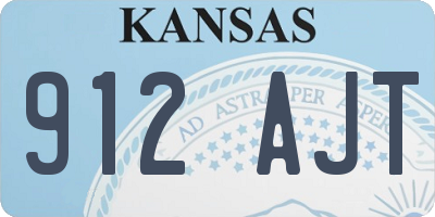 KS license plate 912AJT