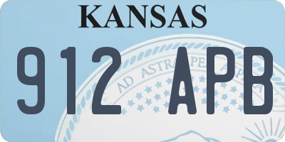KS license plate 912APB