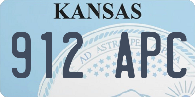 KS license plate 912APC