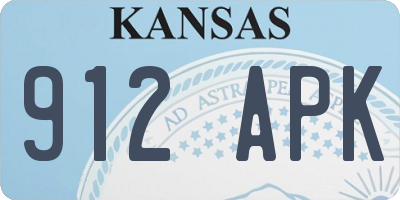 KS license plate 912APK