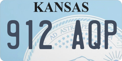 KS license plate 912AQP