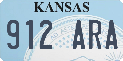 KS license plate 912ARA
