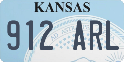 KS license plate 912ARL