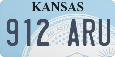 KS license plate 912ARU