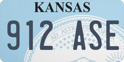 KS license plate 912ASE