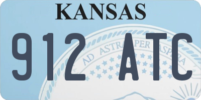 KS license plate 912ATC