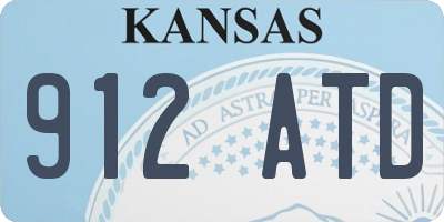 KS license plate 912ATD