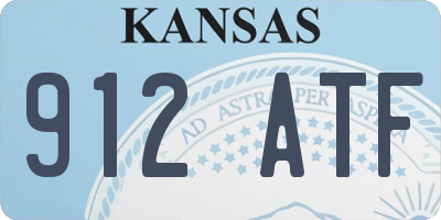 KS license plate 912ATF