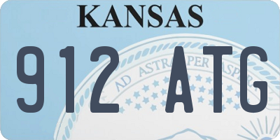 KS license plate 912ATG