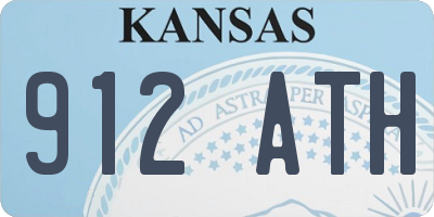 KS license plate 912ATH