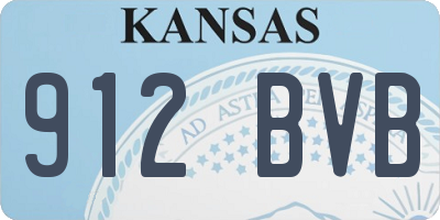 KS license plate 912BVB