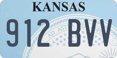 KS license plate 912BVV