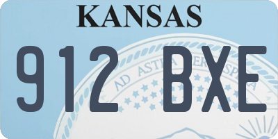 KS license plate 912BXE