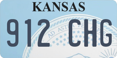 KS license plate 912CHG