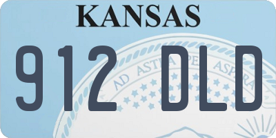 KS license plate 912DLD